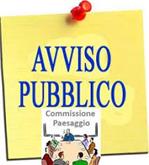 Bando pubblico di selezione componenti della Commissione Locale per il Paesaggio